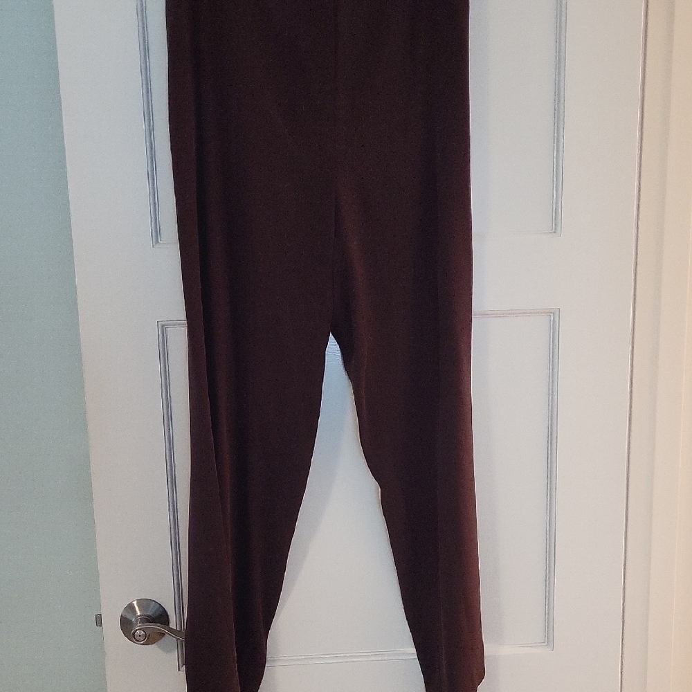 Eileen Fisher Eggplant Color Silk Pants